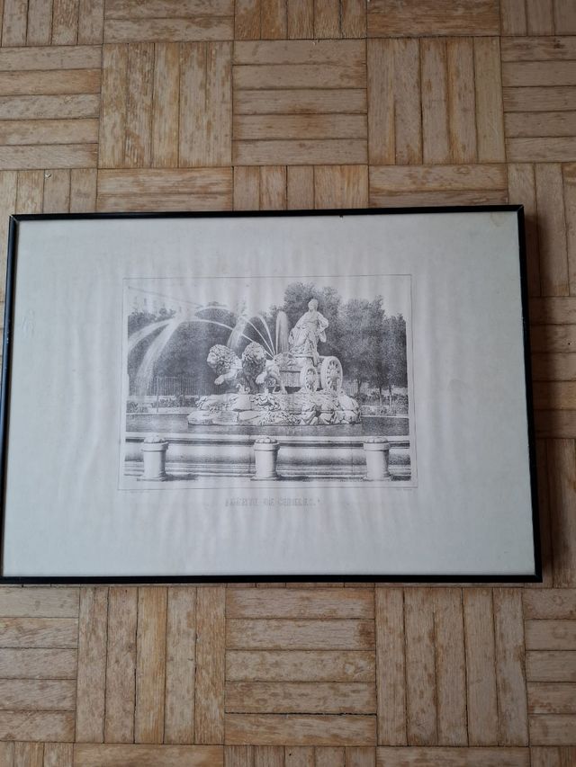 Grabado antiguo: Palacio Real