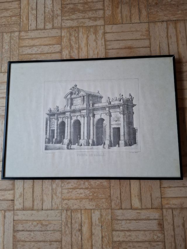 Grabado antiguo: Palacio Real