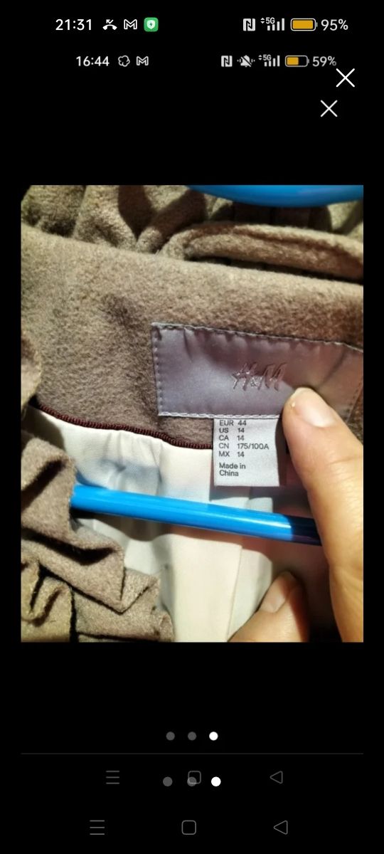 Chaqueta beige talla XXL (44-16)