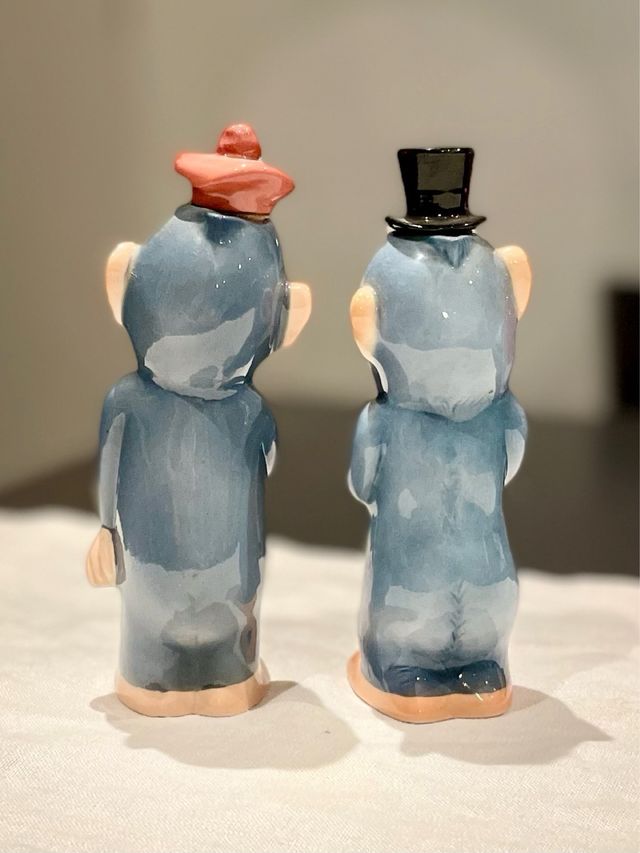 Aceitera y vinagrera monos cerámica Goebel