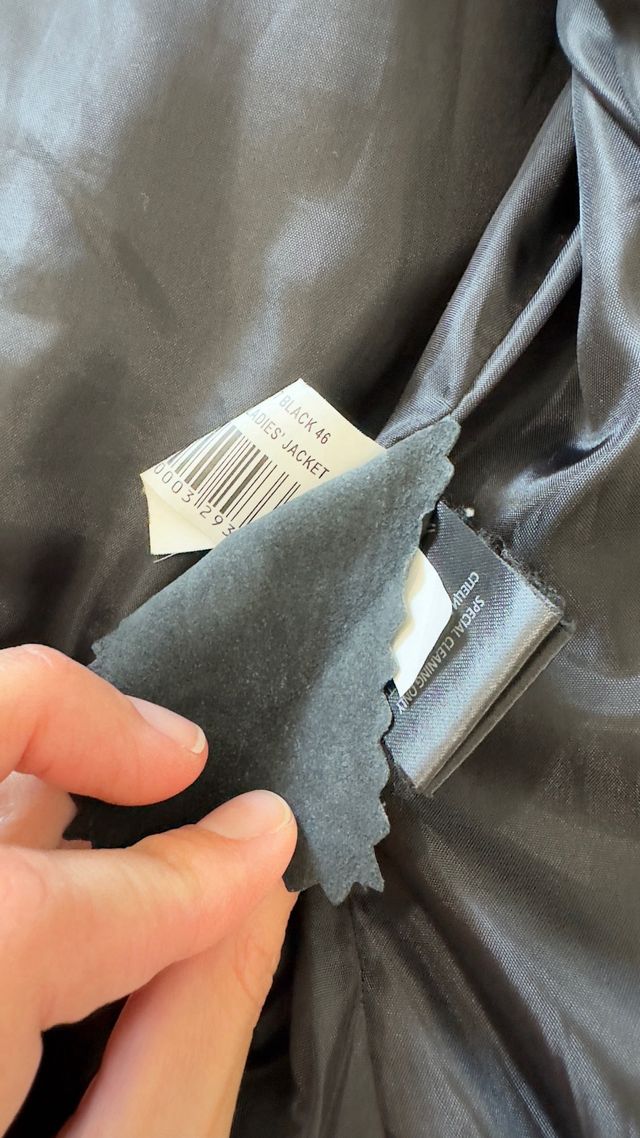 Chaqueta cuero negra XS-S