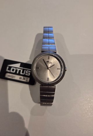 Reloj Lotus Mujer Gris Plata, NUEVO!