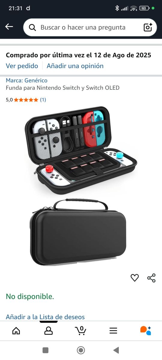 Custodia rigida per Nintendo Switch