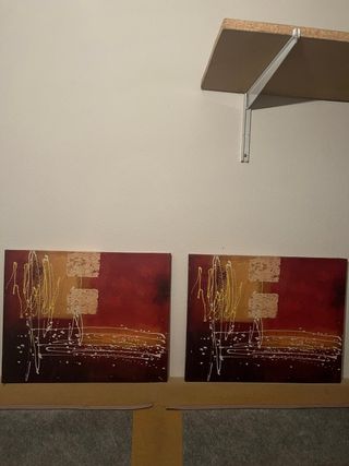 2 Cuadros Decorativos Abstractos