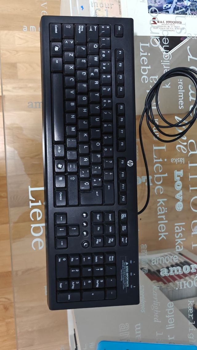 Teclado HP negro - sin usar