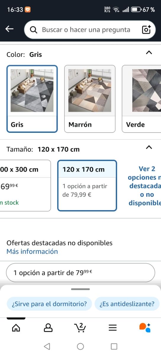 Alfombra Gris y Negra Moderna