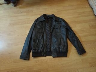 Chaqueta aviador piel .