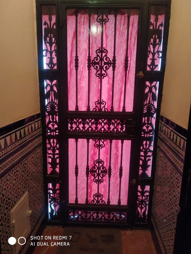 Puerta antigua de hierro forjado 2'20x 1'15