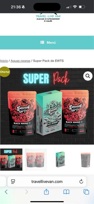 Pack EWTS pastillas para Potty y depósito grises