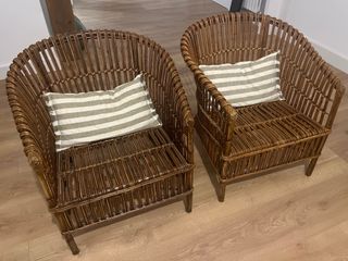 2 Sillones Ratan - Marrón