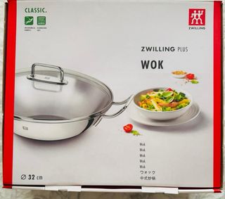 Sartén Wok grande acero inoxidable nuevo - Olla 