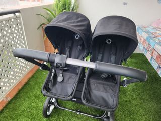 Bugaboo Donkey 5 gemelar negro