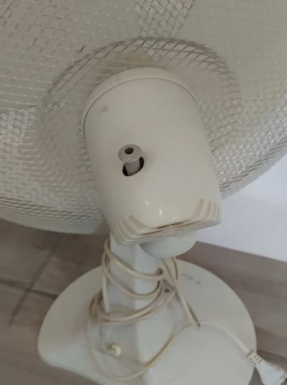 Ventilador pie blanco - Metal/Plástico