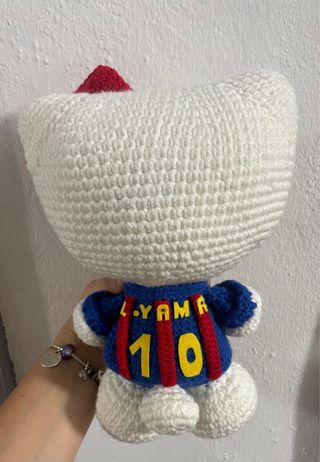 Hello Kitty amigurumi Barça