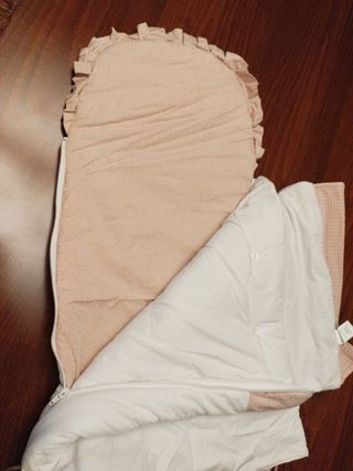 Edredón capazo bebé rosa marca home&kids