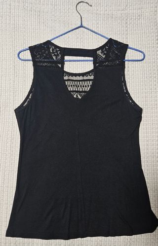 Camiseta negra Bershka 