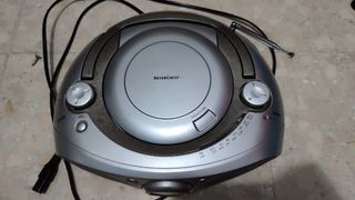 Radio CD Portátil - Gris Plata