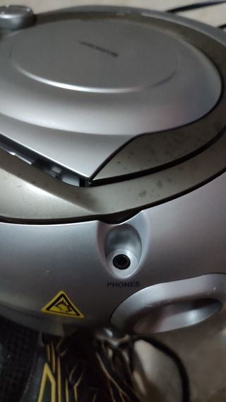 Radio CD Portátil - Gris Plata