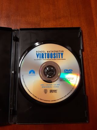 DVD Virtuosity, con Denzel Washington