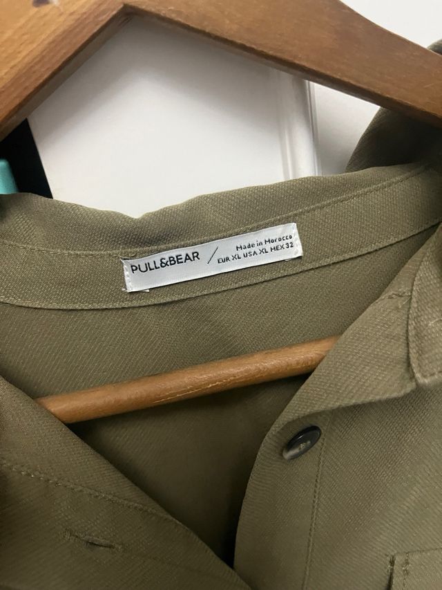 Vestido Pull&Bear verde oliva