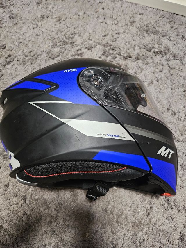 Casco moto MT QVSS - Azul/Negro tll 53.54 es xs