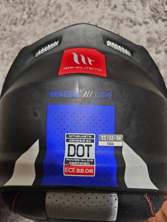 Casco moto MT QVSS - Azul/Negro tll 53.54 es xs