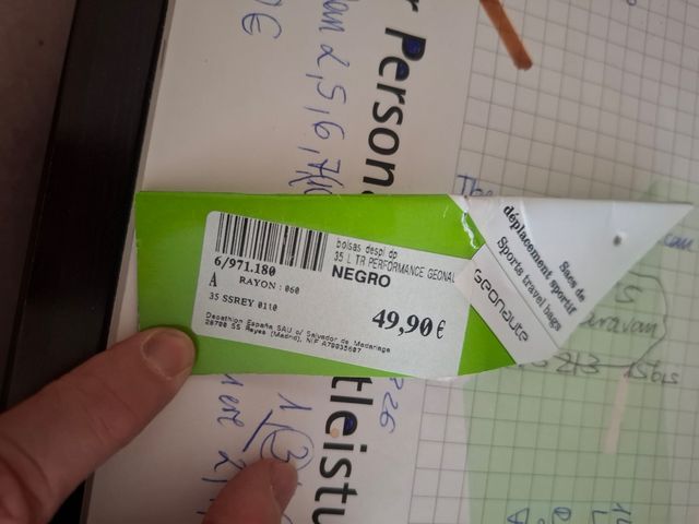 Mochila Geonaute 35L - Negra/Verde