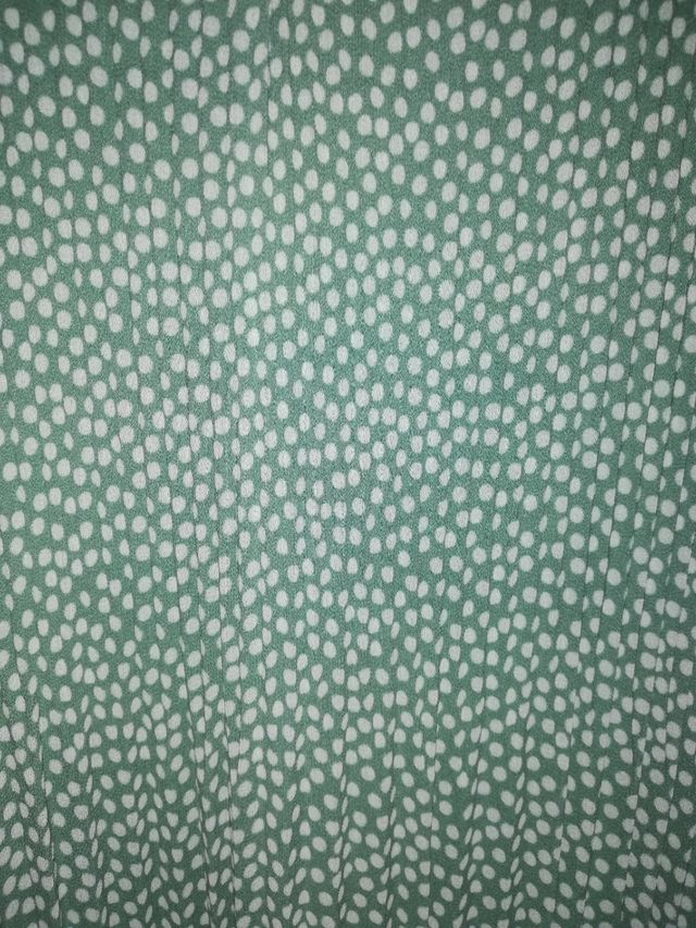 Vestido verde estampado  talla M