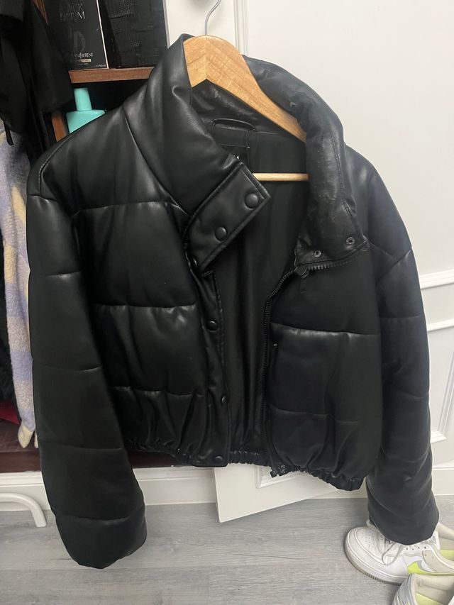 Chaqueta negra Zara polipiel