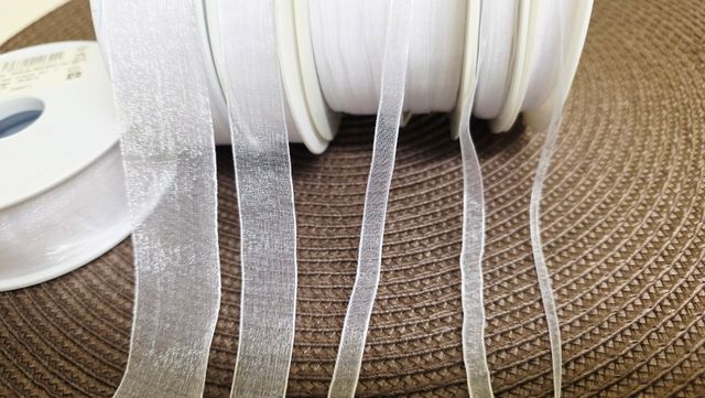 Lote Cinta mousselina blanca