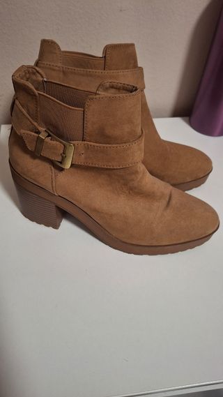 Botines mujer marrón