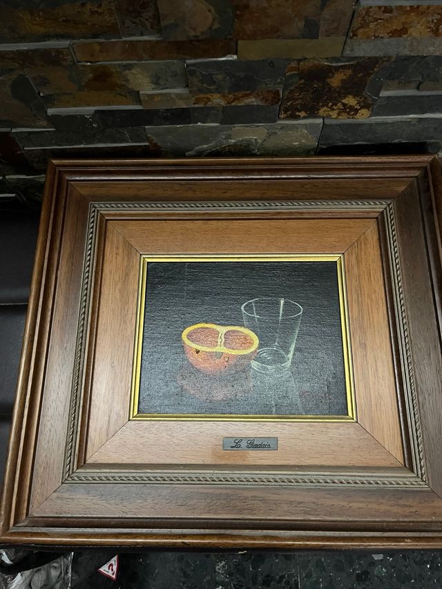 Cuadro vintage con bodegón