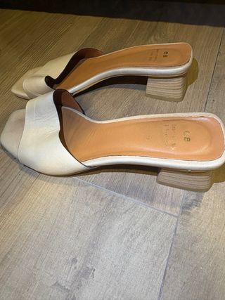 Sandalias beige mujer talla 38