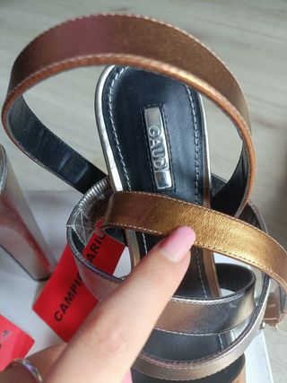 Sandali Gaudí oro argento