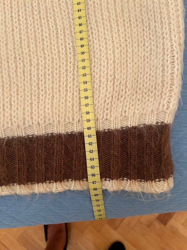 Jersey clásico esquí Zero lana marrón beige