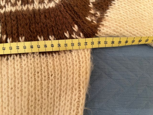 Jersey clásico esquí Zero lana marrón beige