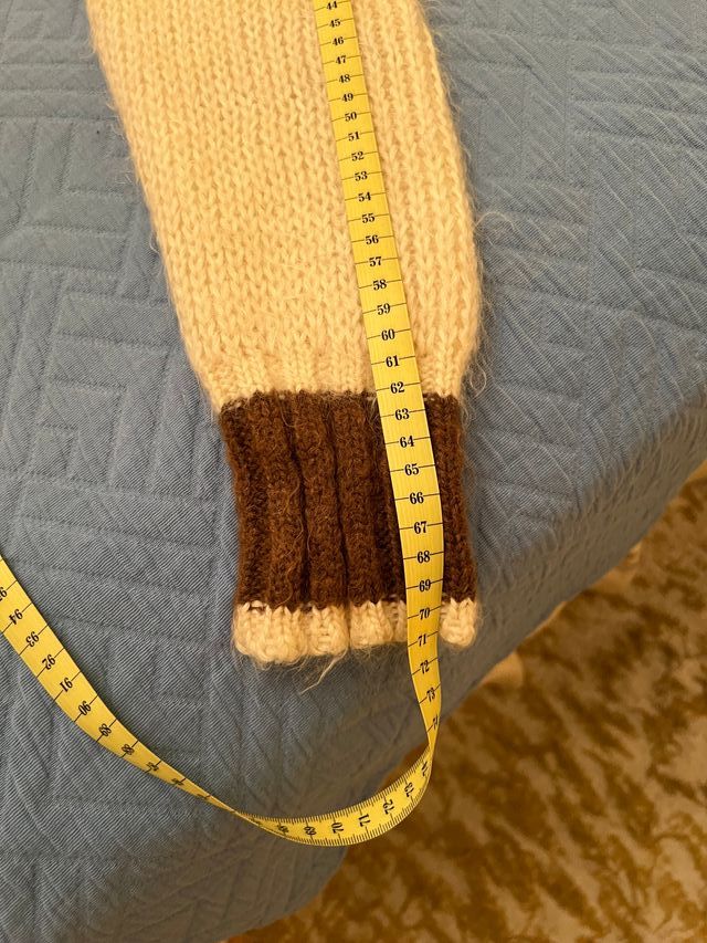 Jersey clásico esquí Zero lana marrón beige