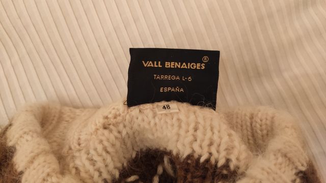 Jersey clásico esquí Zero lana marrón beige