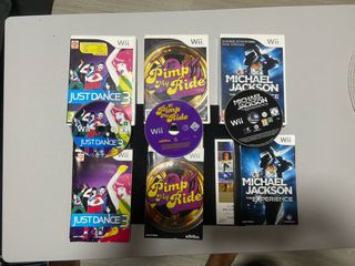 Pack juegos Wii: Just Dance 3, Michael Jackson, Pi
