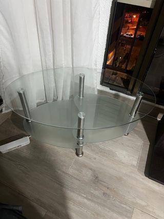 Mesa cristal moderna - ovalada ¡Acepto ofertas!