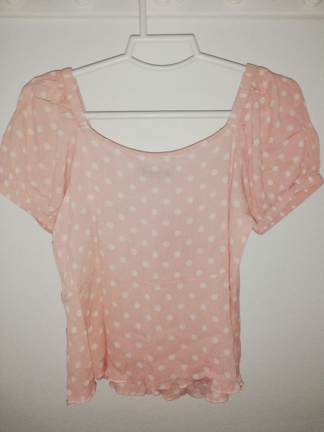 Blusa lunares rosa Talla M/L