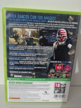 Juego Payday 2 Xbox 360