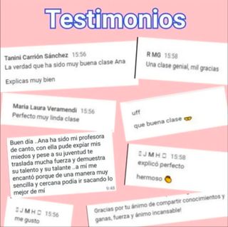 Clases de canto para niños. 1°clase 15€