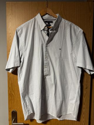 Camisa Tommy Hilfiger L - Rayas Blancas