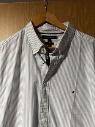 Camisa Tommy Hilfiger L - Rayas Blancas