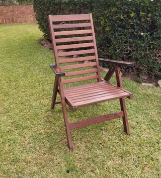 Sillón madera teka reclinable