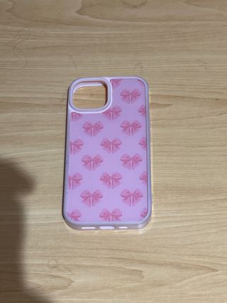 Funda iPhone 14 - Rosa con lazos