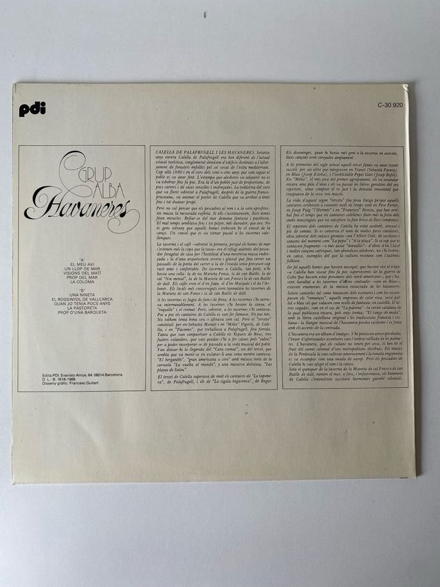 LP Grupo Alba - Havameras