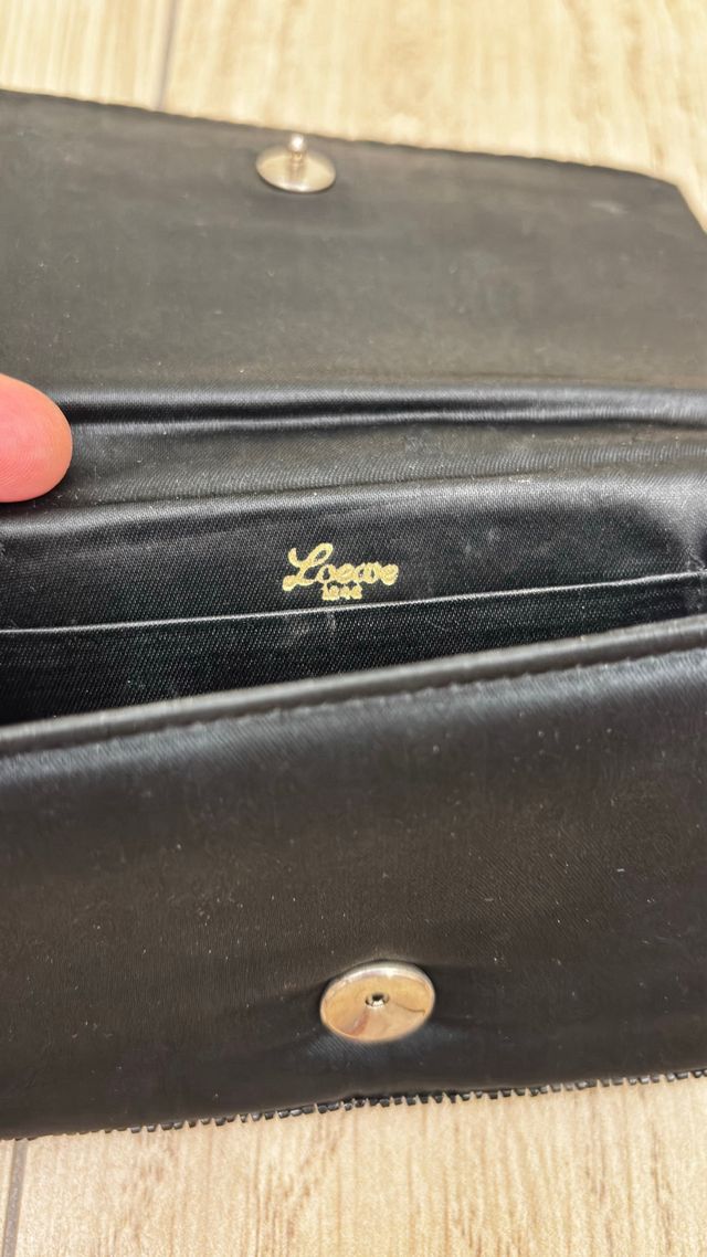 Bolso fiesta Loewe negro pedrería