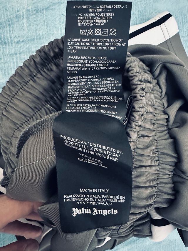 Shorts Palm Angels Grigio